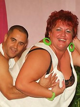 Fat redhead Mindy gets...